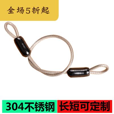 304 304 stainless steel 3mm steel wire rope luggage carwear lock 20 cm 5 m 30cm1 5 m 2 m 2 m 4 m 4 m 5 m 5 m