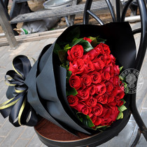 National Chinese Valentines Day Flowers in the same city to send flowers birthday pursuit confession gift Red Rose Bouquet Beijing flower shop Express