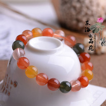 Natural Fu Lu Shou Bracelet 5A men and women color hair Crystal Joker stone hand string to send mother longevity gift