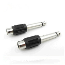 Lotus to 6 5 audio conversion head AV to 6 5 head big two-core mixer quick adapter