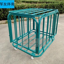 Ball cart stainless steel basketball cart mobile wheeled kindergarten cart collection toy car ball storage car