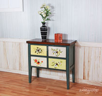 Color furniture American furniture country style furniture four-bucket cabinet bedside table flowers a few lockers storage cabinet