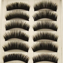 New Taiwan pure handmade false eyelashes super dense dense and elongated 10 pairs