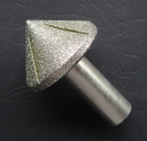 Diamond grinding head grinding Rod oblique knife marble grinding special 46-mesh rough diamond grinding head durable