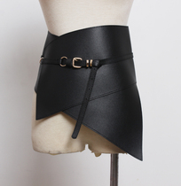 Super wide European and American style waist seal fashion simple coat belt decoration sweater skirt Korean fashion knotted belt