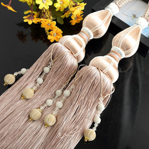 Curtain buckle strap hanging ball simple modern cable tie tie rope pair of lobed ball tassel European ornament tie