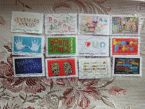 Foreign letters and sales stamps France issued in 2012 wish 2013 will be better set 12