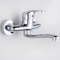 Full copper basin faucet Kitchen cold and hot water faucet In-wall wash basin faucet Wash basin faucet