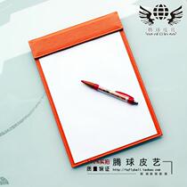 Hotel A4 leather writing board conference mat board clip desk pad memo