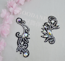 Latin dance tiara Latin headdress modern headdress Middle East diamond floral headdress dance floral headdress