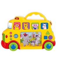 Huile Zhixuo TV bus 756 early education puzzle children toy car electric car baby