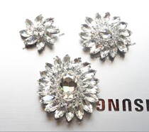 Shoes flower sun flower rhinestone flower snow boots sticking Diamond mink fur fur cashmere coat decoration hand seam drill corsage drill