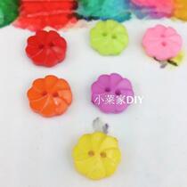 Color plastic children button buttons Hair Sweater Buttoned Clothing Buttons Accessories Kindergarten Handmade Creative Decorative Buttons