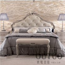 French double bed princess bed 1 8m solid wood bed luxury wedding bed European master bed Italian light luxury bed fairy bed