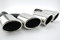 For Audi A4 A4L A6 A6L A8 Q3 Q5 Q7 modified exhaust tail mouth tail pipe muffler