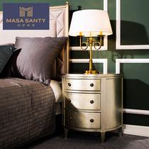 Martha St. Di American bedside table modern minimalist bedside table small apartment bedroom furniture light Luxury customization