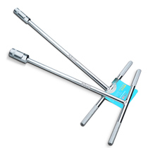 Electroplated T-shaped socket wrench Y-shaped auto repair long sleeve tool wrench Friction repair chromium vanadium steel extended sleeve wrench