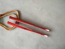  9 inch 18 square full core red sandalwood rice paper folding fan Su Gong fan surface water drop head inlaid text play folding fan 