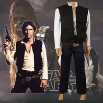 Star Wars Cos Han Solo cosplay Costume Men Star Wars New Hope for Captain Han Solo