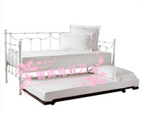 yS054 European wrought iron sofa bed sheets double sofa pull sofa bed double lunch bed baby bed