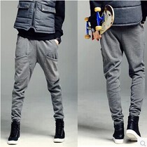 Harlen pants men and thick winter mens trousers Harlen trousers 2018 mens clothes pure cotton warm small footwear tide