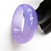 Hetian jade bracelet Xinjiang Gobi Jade violet ice jade bracelet widened womens jade bracelet