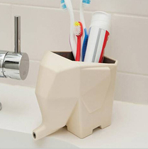 Creative multifunctional elephant drain device three in one control water Cup toothbrush tableware storage Cup pen pot flower pot