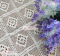 Original new American country pure cotton lace Crochet tablecloth tablecloth flag European home coffee table armrest Bedside table towel