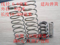 Galvanized spring spring steel wire diameter 0 6 outer diameter 8 length 10 15 20 25 30 35 40 50-300