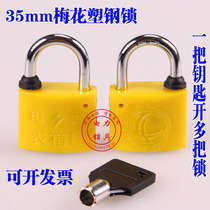 35mm plum plastic steel lock Power meter box lock State grid lock Property lock head opening key