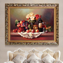 European style new 5d Diamond painting full of diamond embroidered fruit wine glass flower restaurant stickers cross stitch living room masonry painting