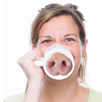 NosePiggyMug funny pig nose Cup creative spoof nose ceramic coffee cup send boyfriend birthday gift