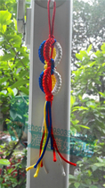 Tibetan Buddhism hand-woven color Vajra Vajra knot car hanging Tibetan pendant full of 100 yuan