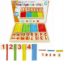 Wooden childrens educational toys arithmetic small stick game box digital stick digital game box number stick student mathematics