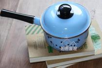  18CM physical shooting enamel enamel milk pot environmental protection and energy-saving induction cooker gas stove general factory direct sales