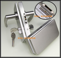 BAISHIDA thick luxury stainless steel square glass door lock double Open double handle Middle central lock hold lock