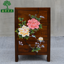 Cabinet Ball Cabinet Bucket Solid Wood Retro Storage Cabinet Color Bedroom Antique Bucket Cabinet