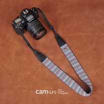 cam-in cotton series professional fashion camera back strap universal interface cam8272