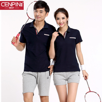 Summer new mens and womens short sleeve breathable cotton sports T-shirt couples high-end polo Paul sweatsuit