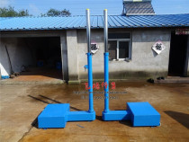  Supply mobile standard game volleyball column adjustable height lifting type air volleyball column net rack to send the ball net
