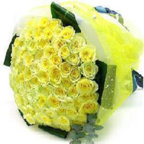 Friendship 51 yellow roses Fathers Day friendship flowers in the same city express Rongchang Chongqing Wushan longevity entity flower shop