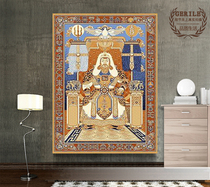 New pure wool woven solid generation Tianjieshan sitting like a Mongolian living room book room decoration tapestry