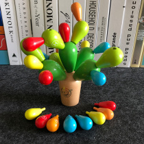 Childrens educational toys assembled and disassembled Cactus Cactus intellectual creative building blocks kindergarten area teaching aids