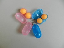 Table tennis box protection table tennis can fit 2 ball-linked keychain