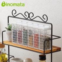 Japan Import Inomata Kitchen Seasoning Jar Sealed Plastic Transparent Sauce Case Flip sauce bottle