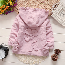 2021 new girls  coat Western windbreaker 3 baby spring Korean version of spring and autumn childrens clothing 4 girls clothes 1-2 years old