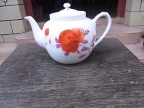 Old porcelain Cultural Revolution Porcelain Old Pot a Cultural Revolution Jingdezhen Hand-painted Pink Pot