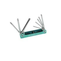 Baogong HW221L folding star hole plum T-wrench combination 8-piece set screwdriver T9-T40 promotion