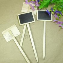  Creative small blackboard Korean wooden small blackboard insert garden decoration blackboard Price tag Indicator Special price tag