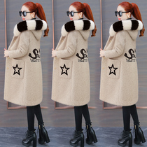 Mink fleece coat womens 2020 new autumn and winter gold mink coat long thick mink fur Wild coat